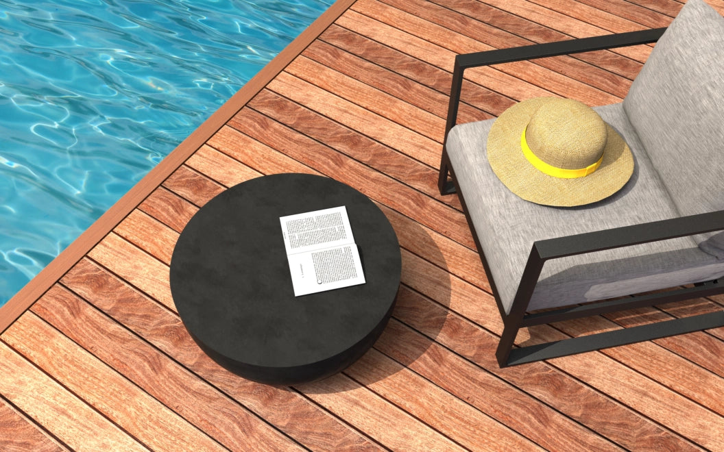 Blinde Design Circ L2 Concrete Coffee Table