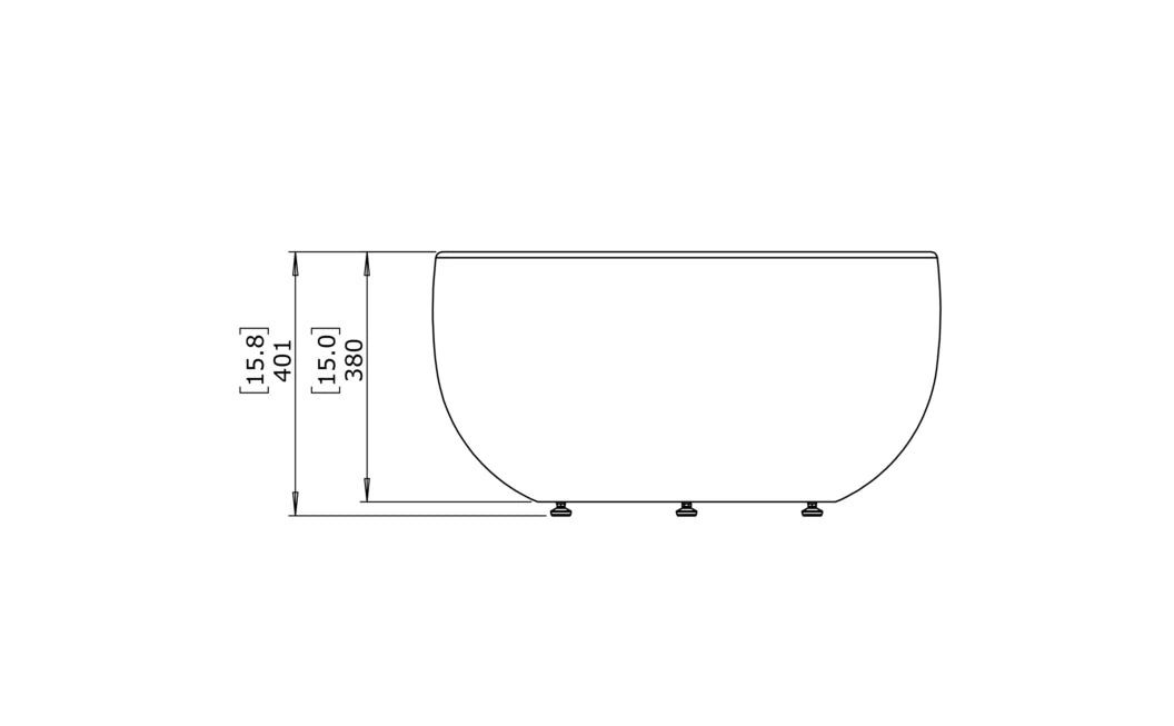 Blinde Design Circ M1 Concrete Coffee Table