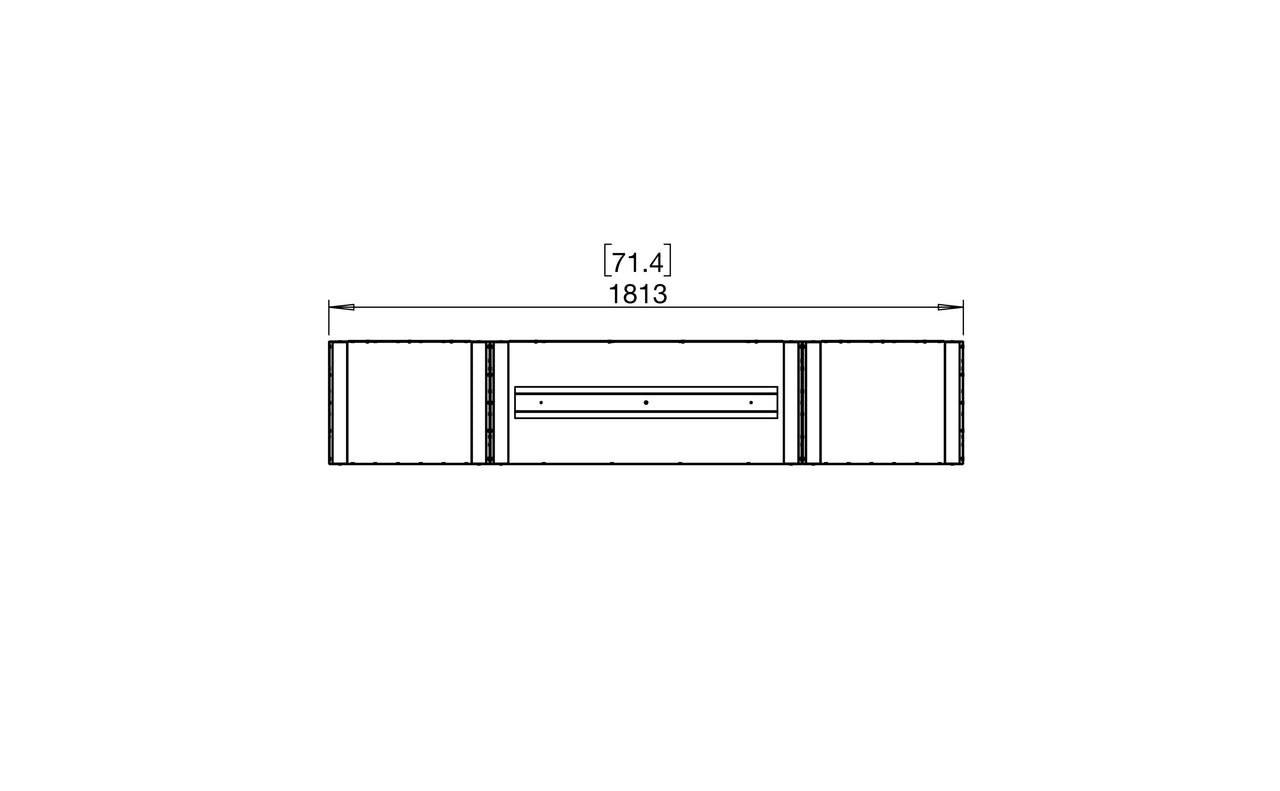 Flex 68IL.BX2 Island Fireplace Insert