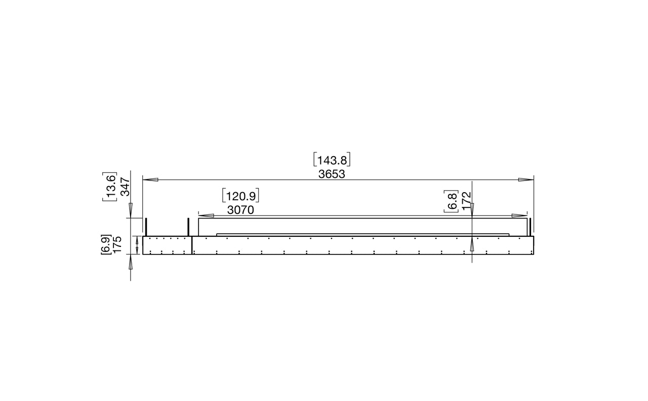 Flex 140BN.BX1 Bench Fireplace Insert