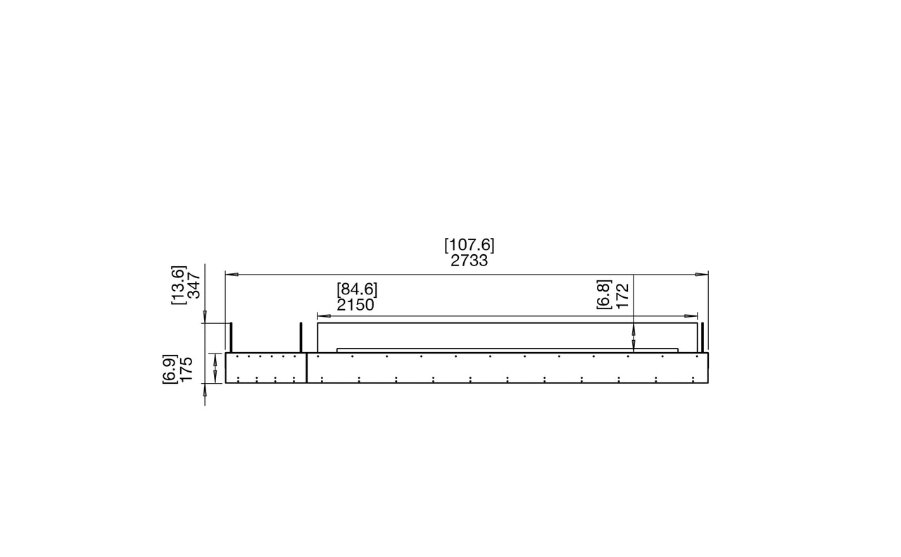 Flex 104BN.BX1 Bench Fireplace Insert