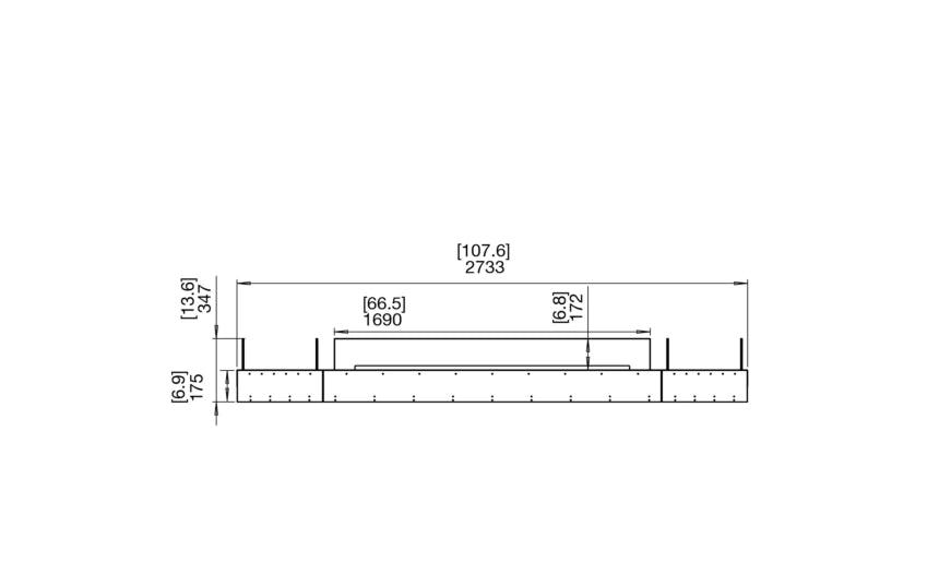 Flex 104BN.BX2 Bench Fireplace Insert