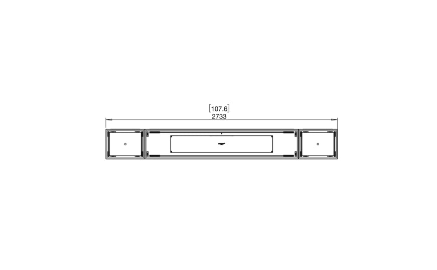 Flex 104BN.BX2 Bench Fireplace Insert