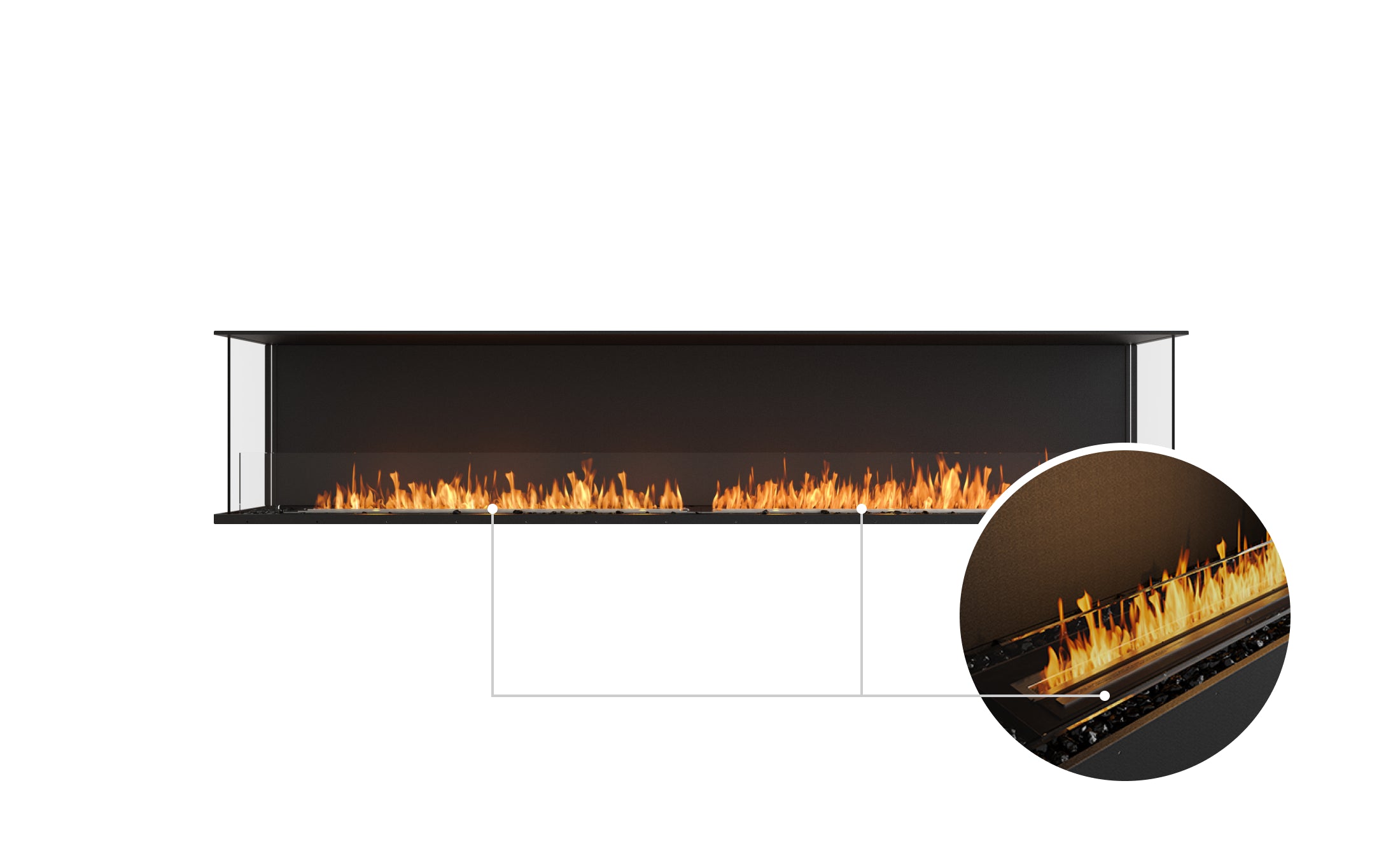 EcoSmart Fire Flex 104BY Bay Fireplace Insert