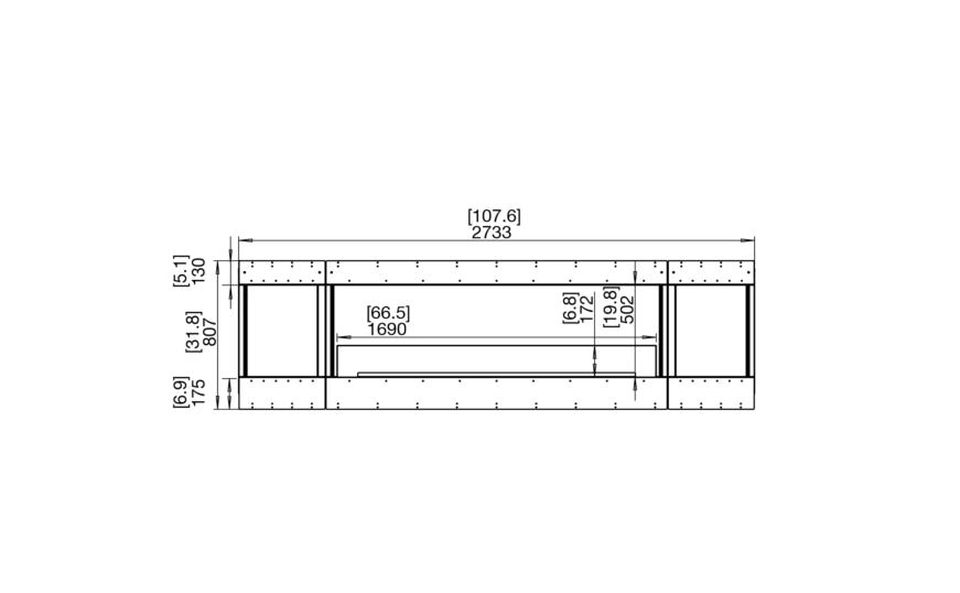 Flex 104BY.BX2 Bay Fireplace Insert