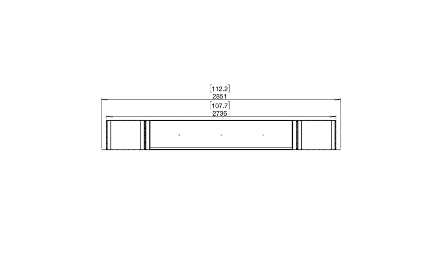 EcoSmart Fire Flex 104DB.BX2 Double Sided Fireplace Insert