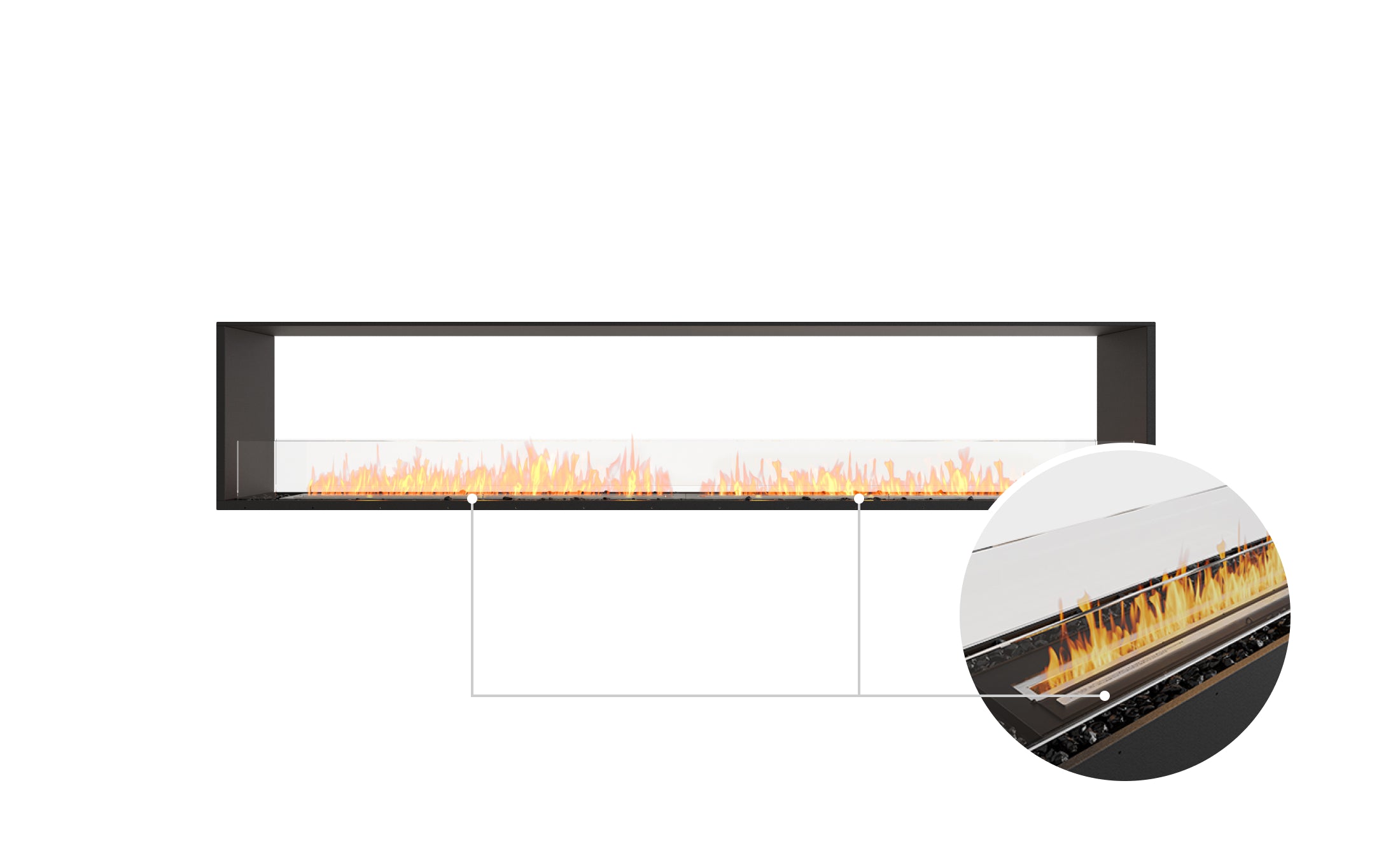 EcoSmart Fire Flex 104DB Double Sided Fireplace Insert