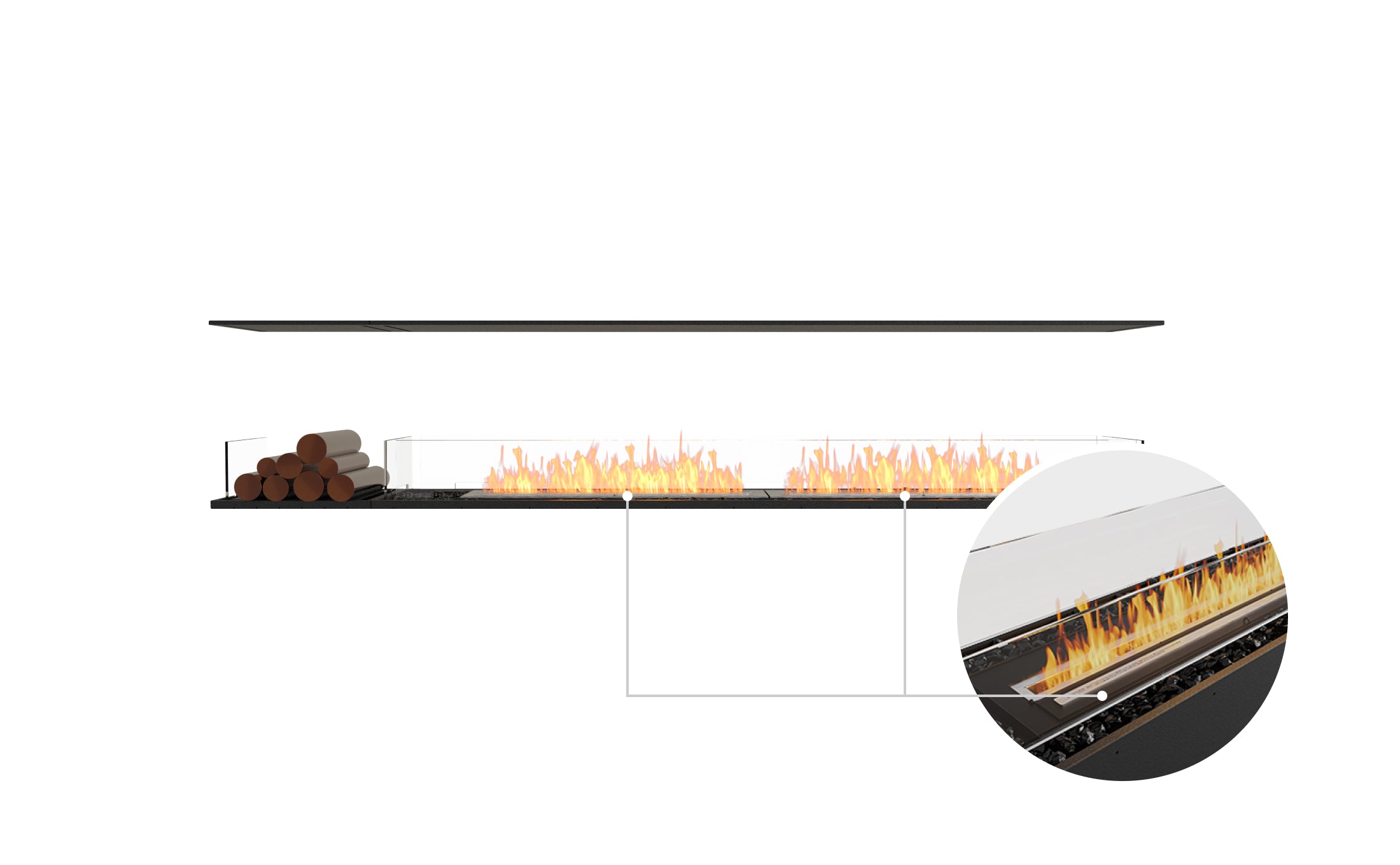 EcoSmart Fire Flex 104IL.BX1 Island Fireplace Insert