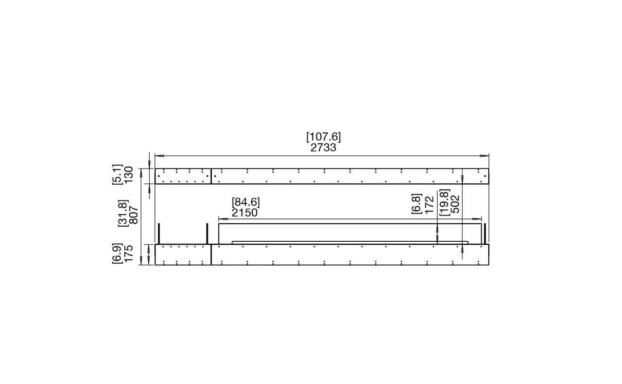 Flex 104IL.BX1 Island Fireplace Insert