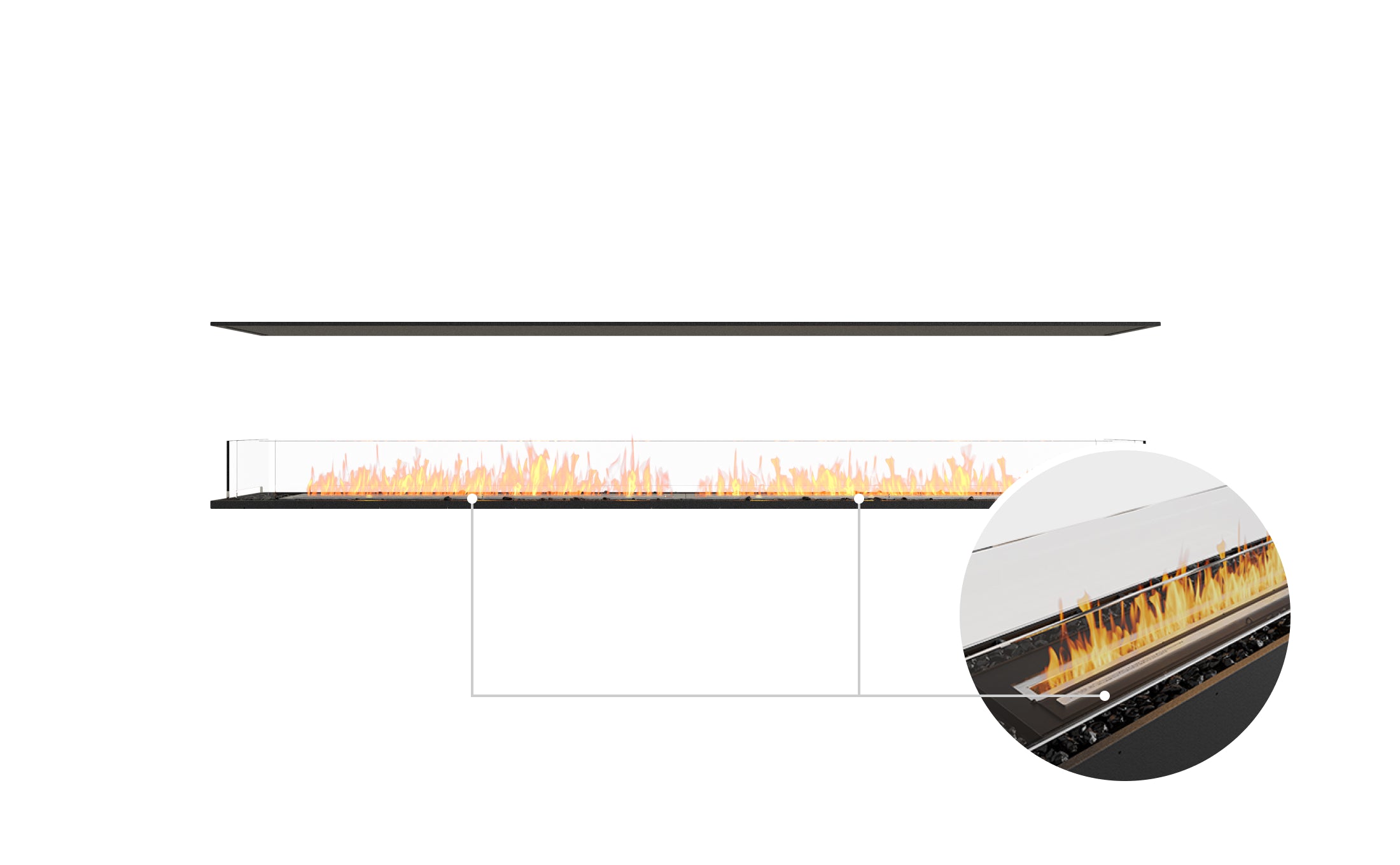 EcoSmart Fire Flex 104IL Island Fireplace Insert