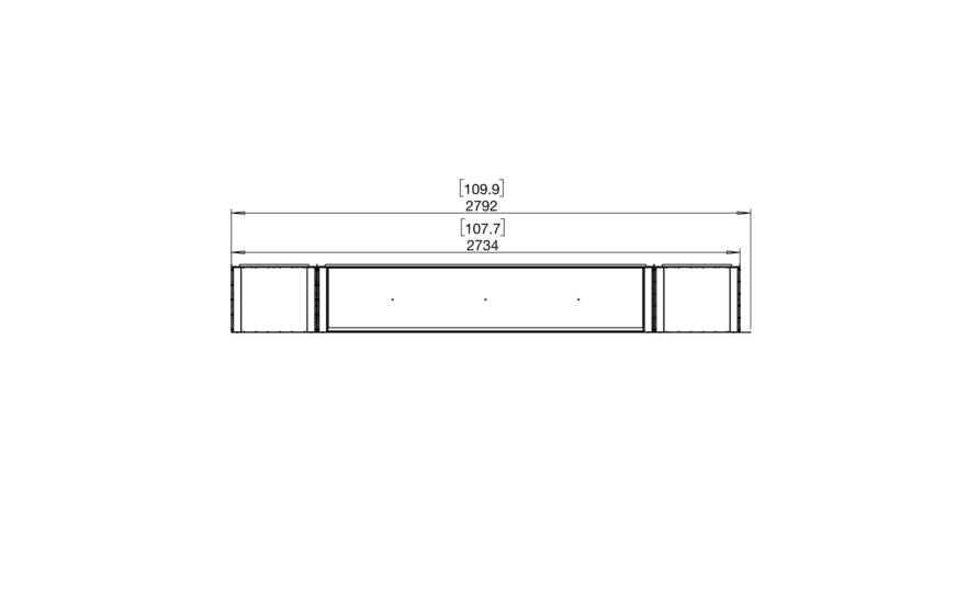 EcoSmart Fire Flex 104LC.BX2 Left Corner Fireplace Insert