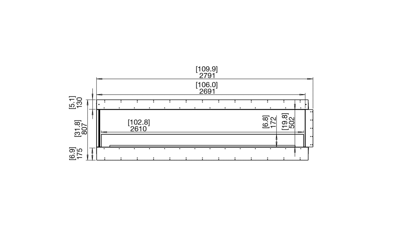 Flex 104LC Left Corner Fireplace Insert