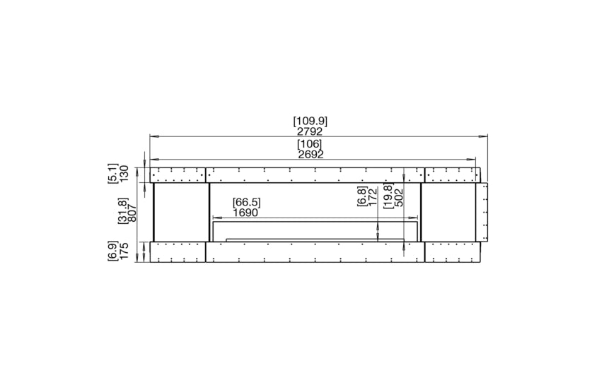 Flex 104PN.BX2 Peninsula Fireplace Insert