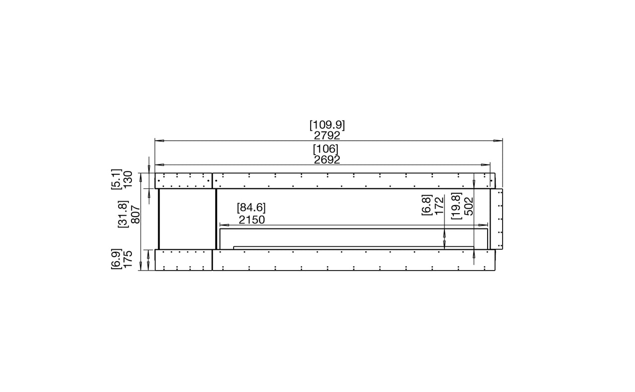 Flex 104PN.BXL Peninsula Fireplace Insert