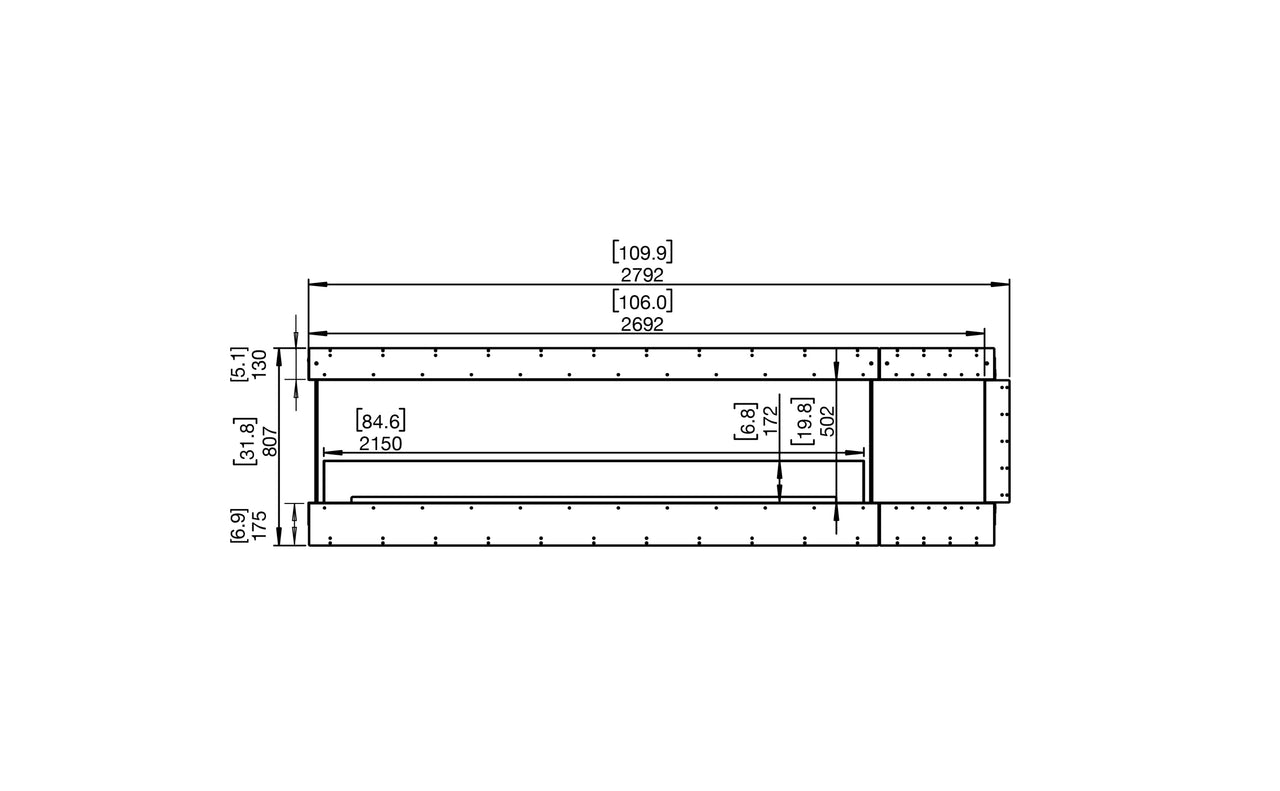 Flex 104PN.BXR Peninsula Fireplace Insert