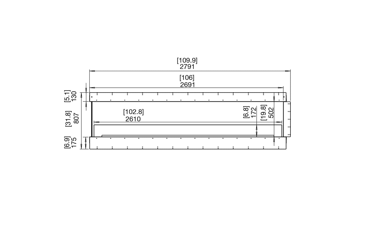 Flex 104PN Peninsula Fireplace Insert