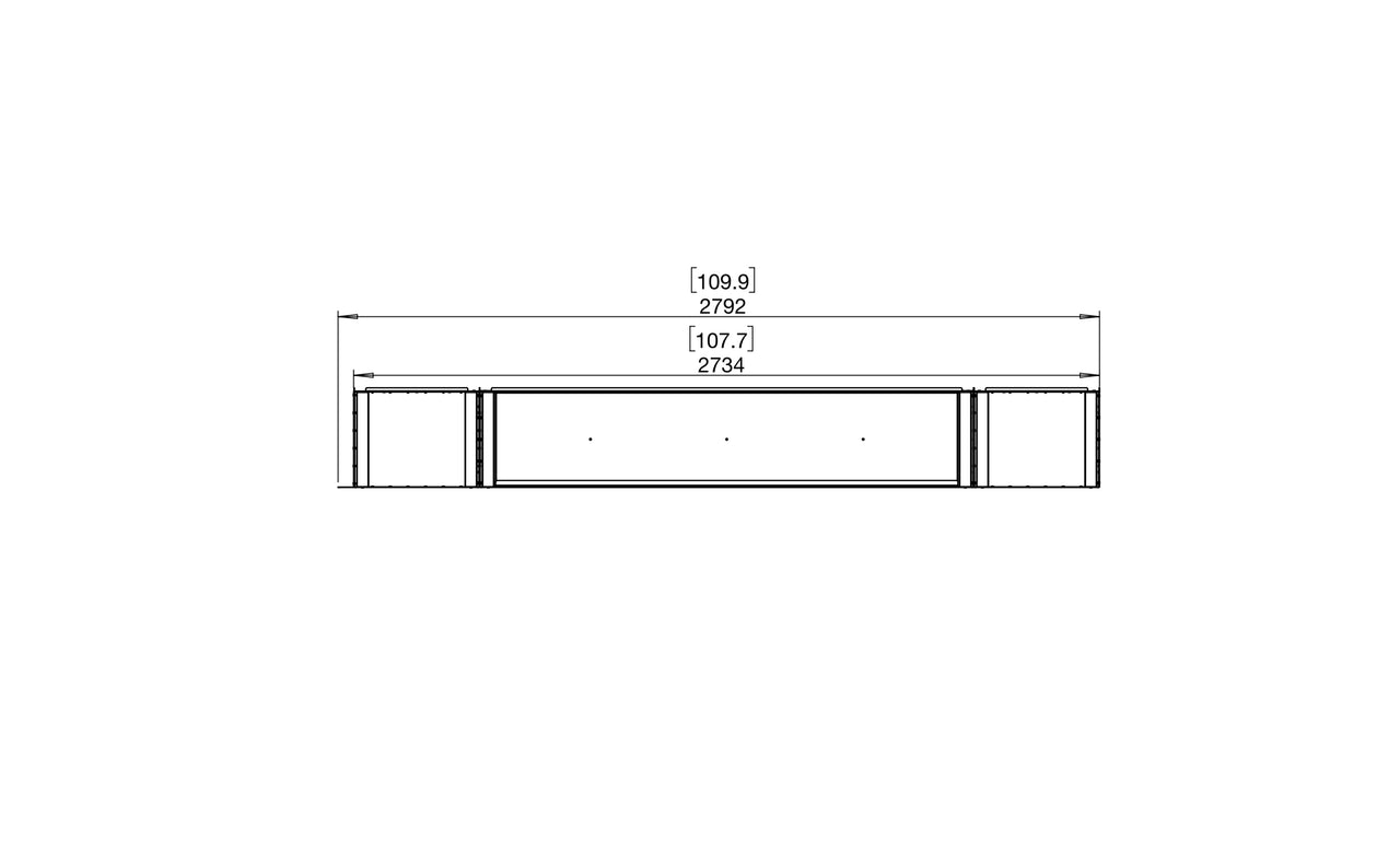 Flex 104RC.BX2 Right Corner Fireplace Insert