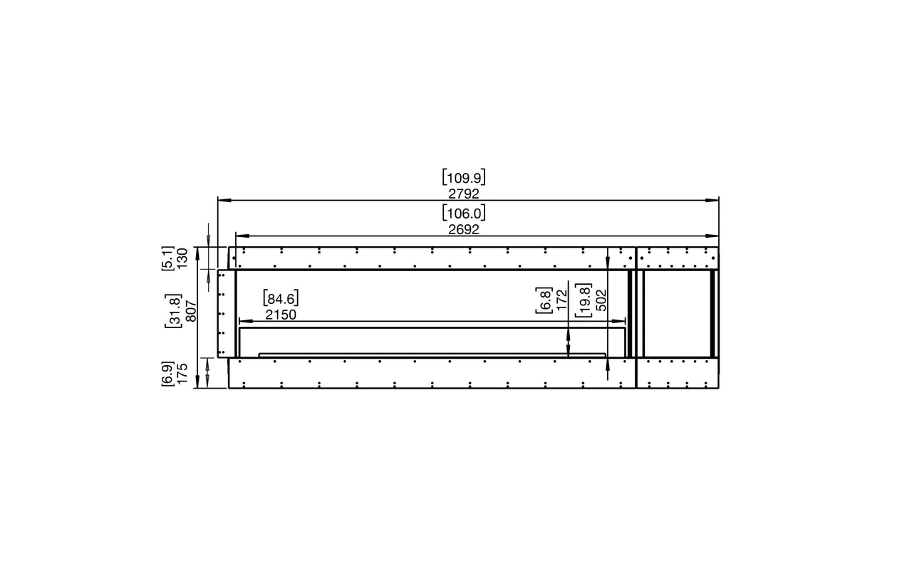 Flex 104RC.BXR Right Corner Fireplace Insert