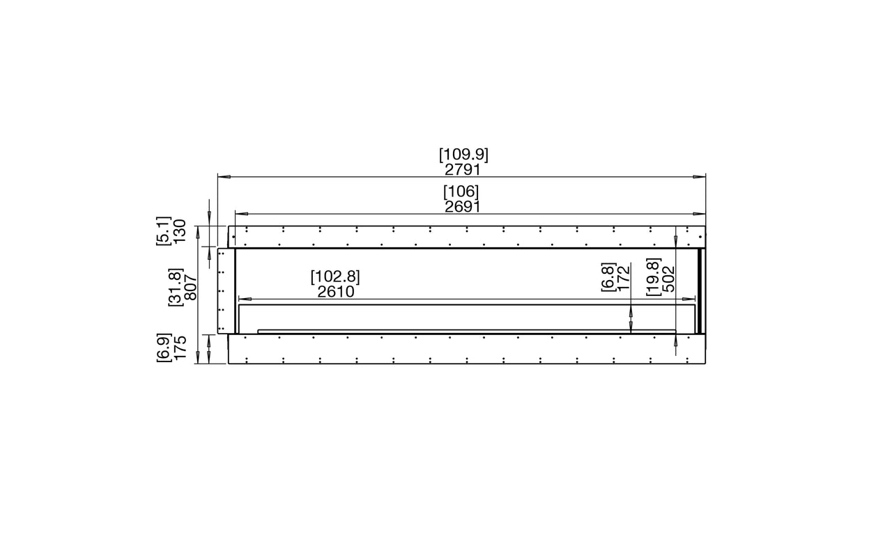 Flex 104RC Right Corner Fireplace Insert