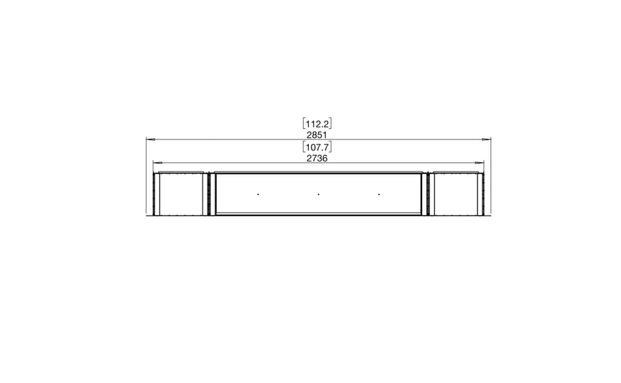 EcoSmart Fire Flex 104SS.BX2 Single Sided Fireplace Insert