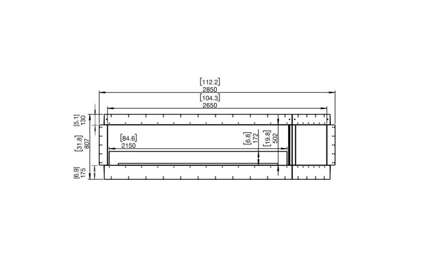 EcoSmart Fire Flex 104SS.BXR Single Sided Fireplace Insert