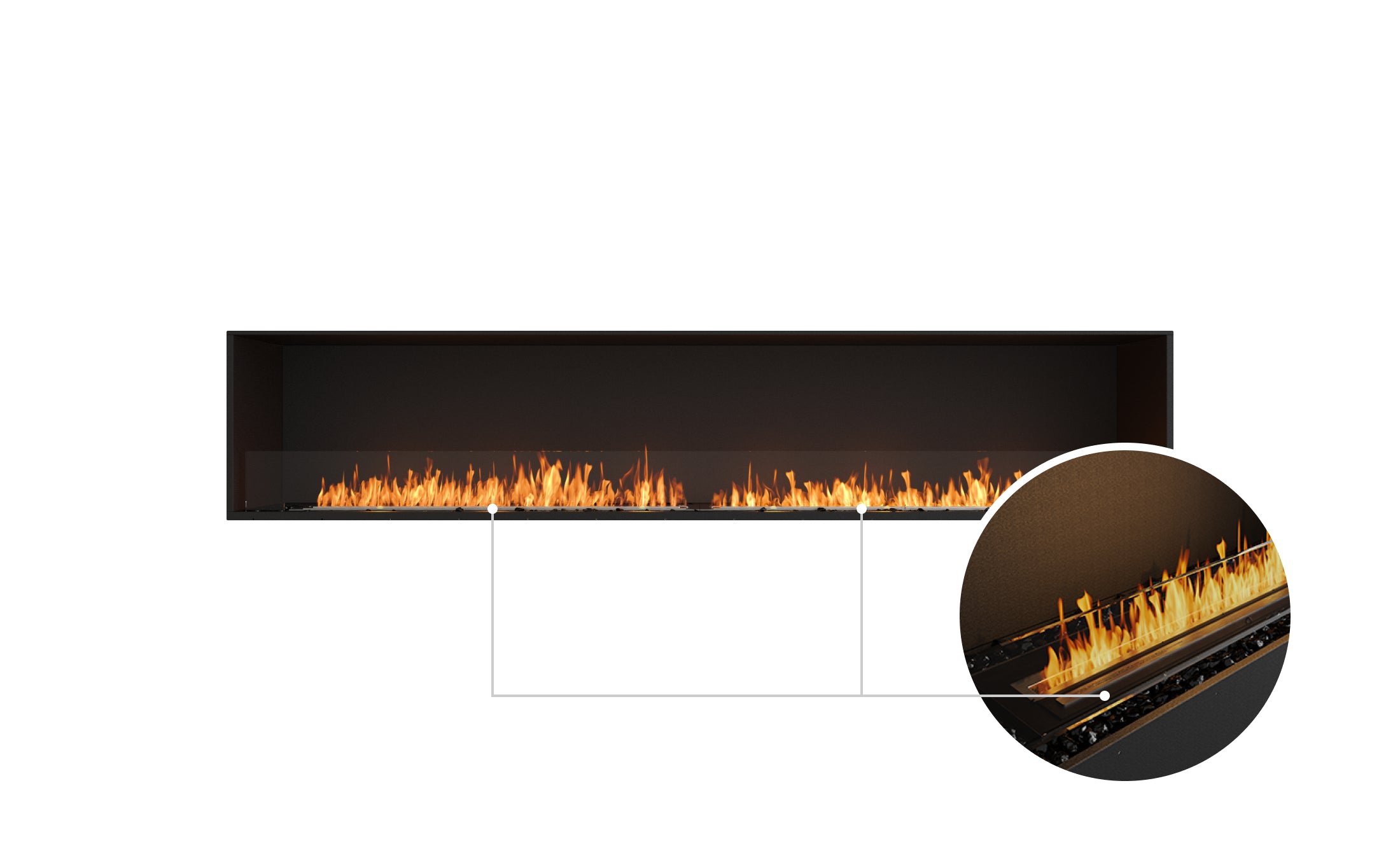 EcoSmart Fire Flex 104SS Single Sided Fireplace Insert