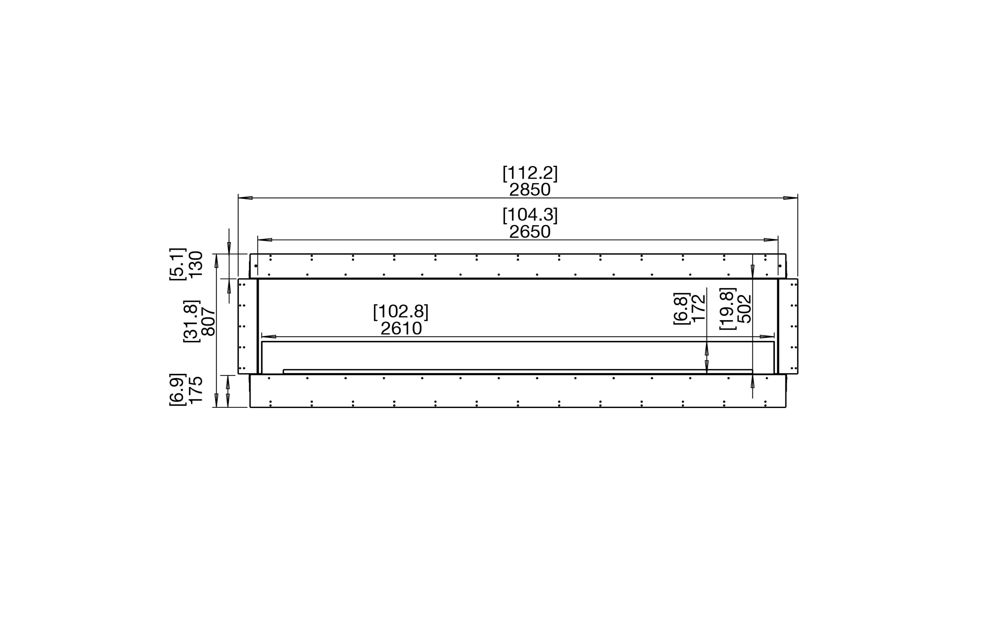 EcoSmart Fire Flex 104SS Single Sided Fireplace Insert