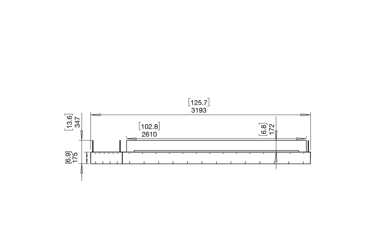 Flex 122BN.BX2 Bench Fireplace Insert