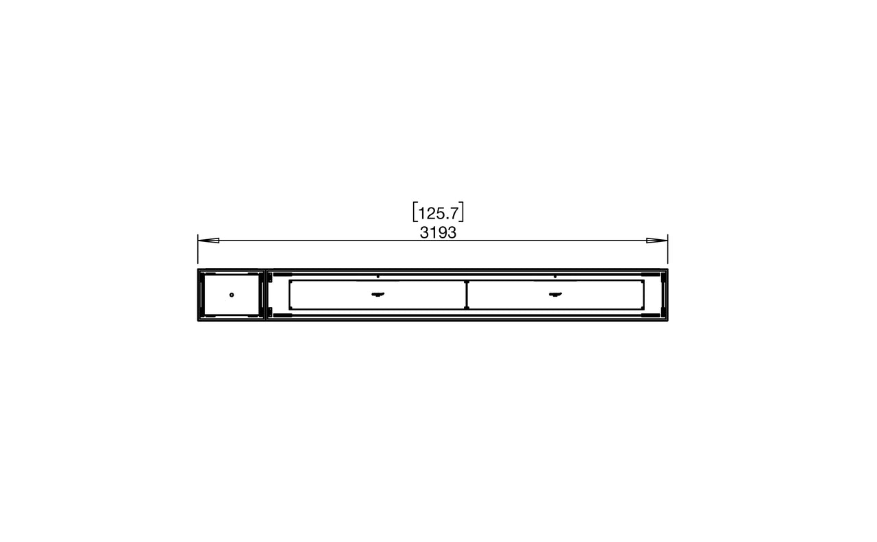 Flex 122BN.BX2 Bench Fireplace Insert