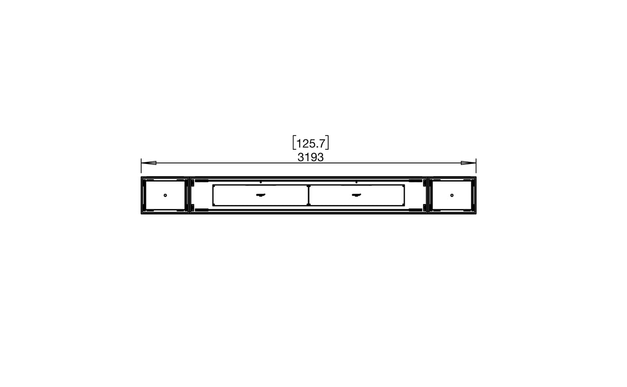 Flex 122IL.BX2 Island Fireplace Insert