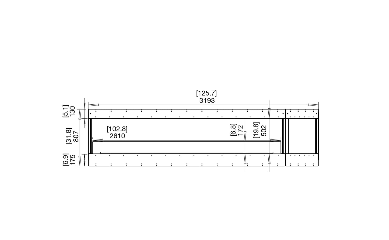 Flex 122BY.BXR Bay Fireplace Insert