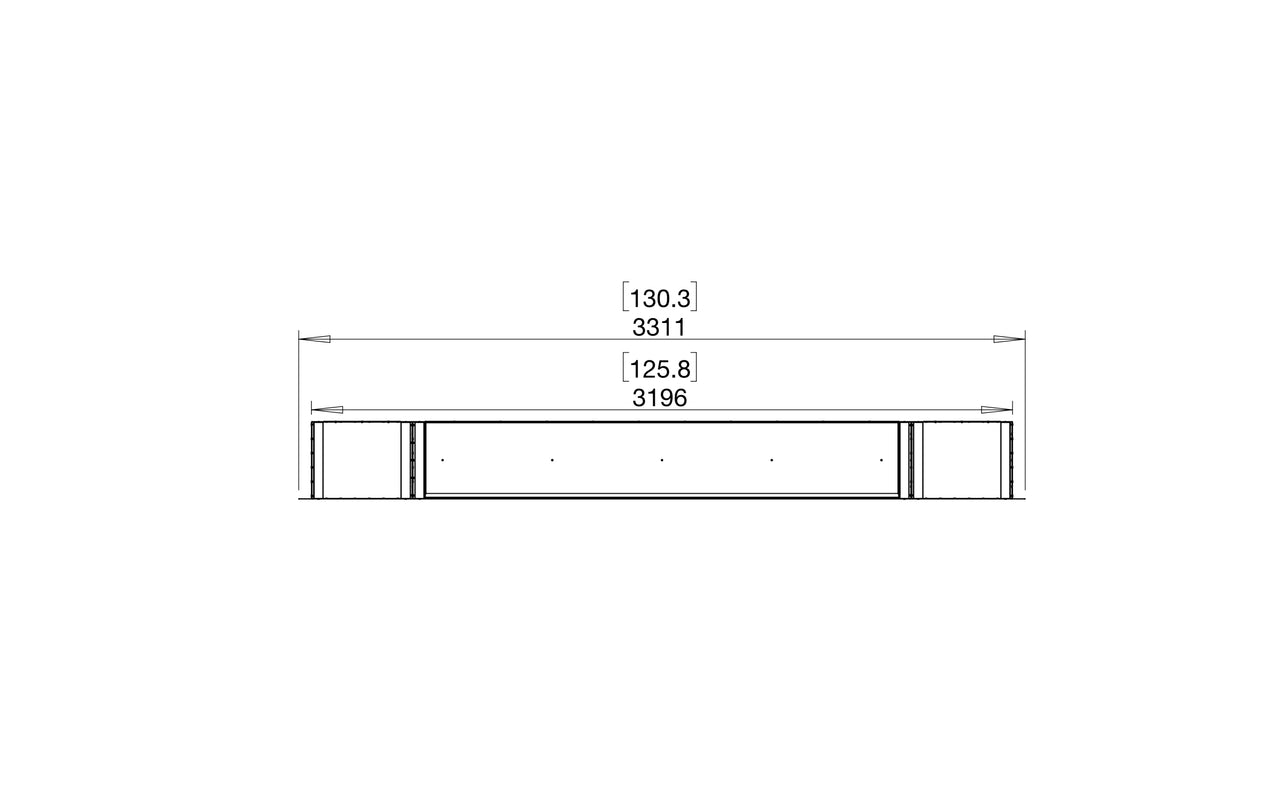 Flex 122DB.BX2 Double Sided Fireplace Insert