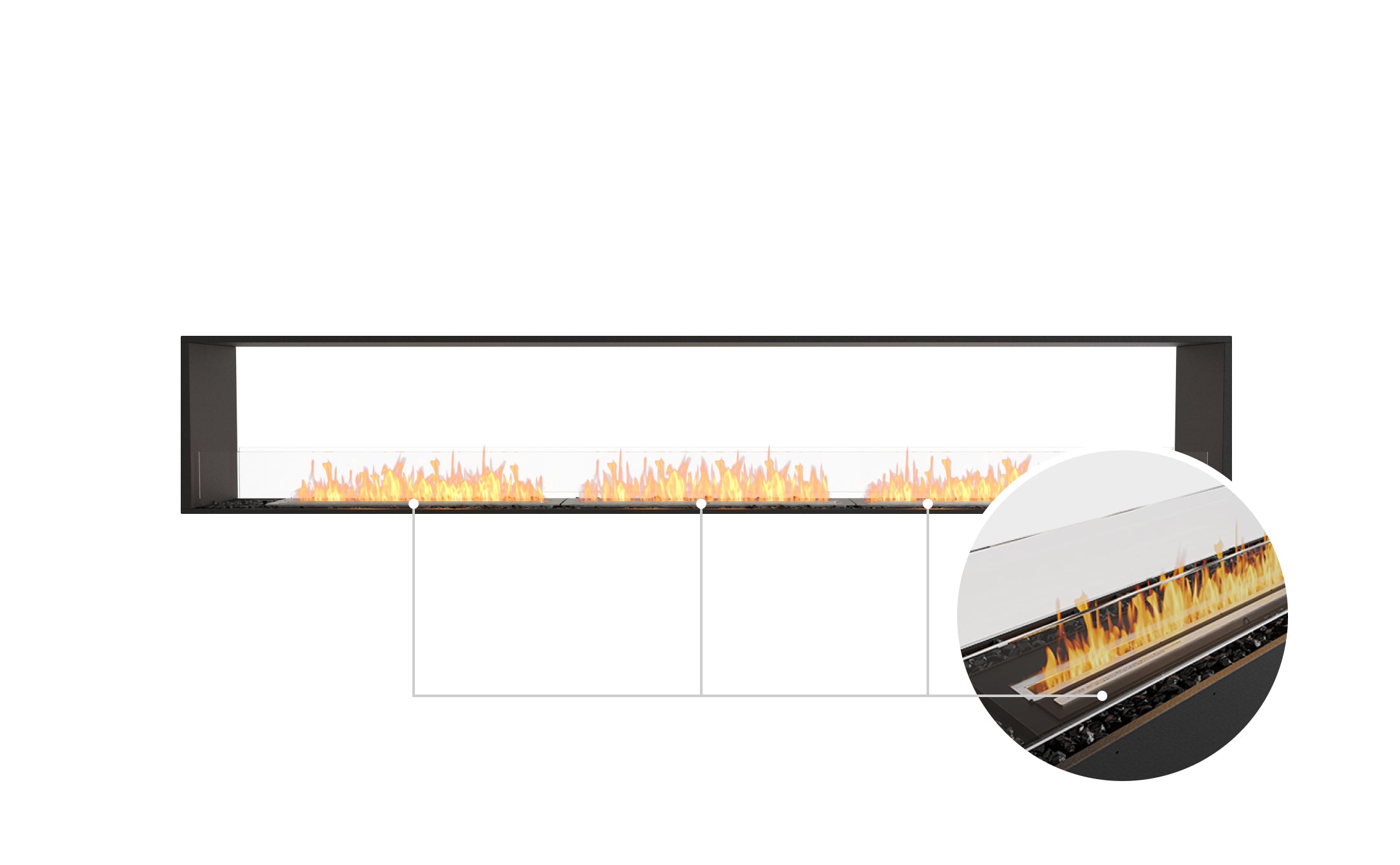 EcoSmart Fire Flex 122DB Double Sided Fireplace Insert