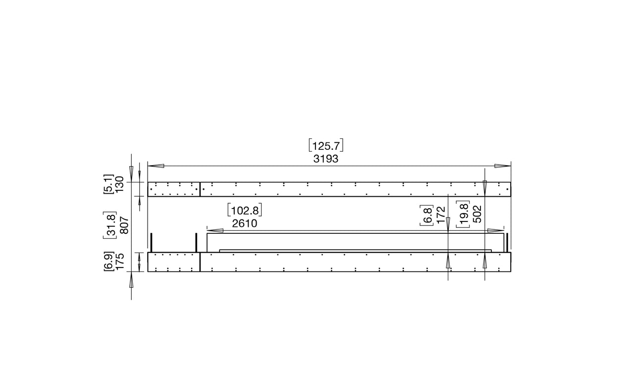 Flex 122IL.BX1 Island Fireplace Insert