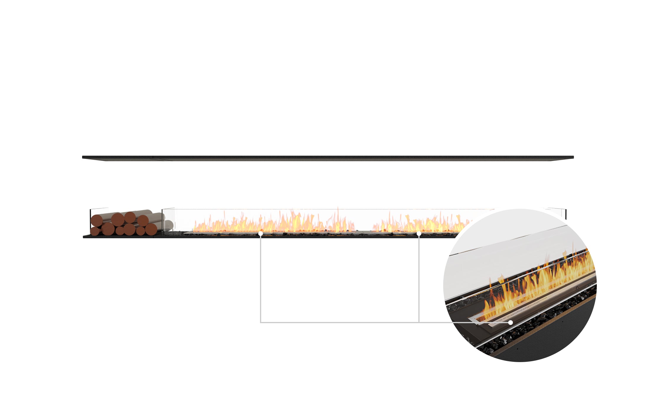 EcoSmart Fire Flex 122IL.BX1 Island Fireplace Insert
