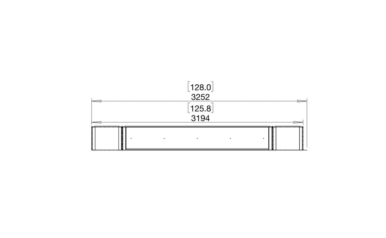 Flex 122LC.BX2 Left Corner Fireplace Insert