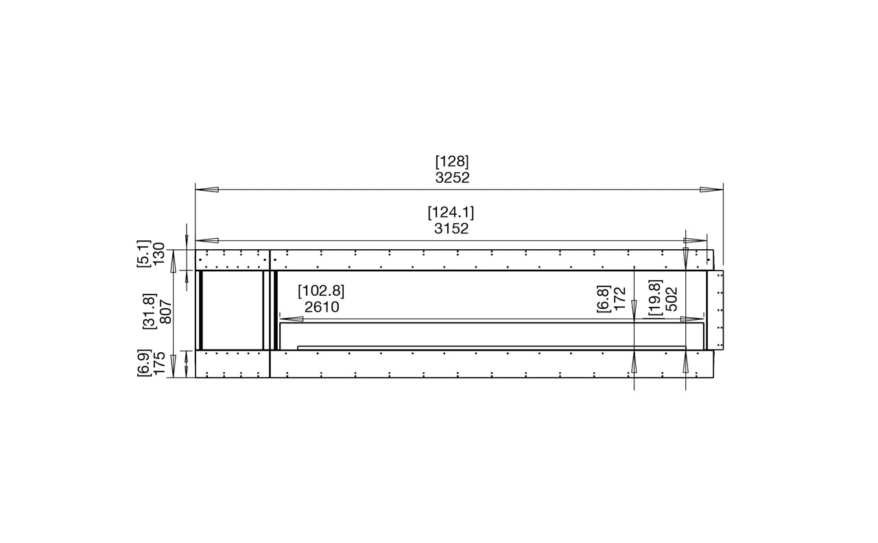 Flex 122LC.BXL Left Corner Fireplace Insert