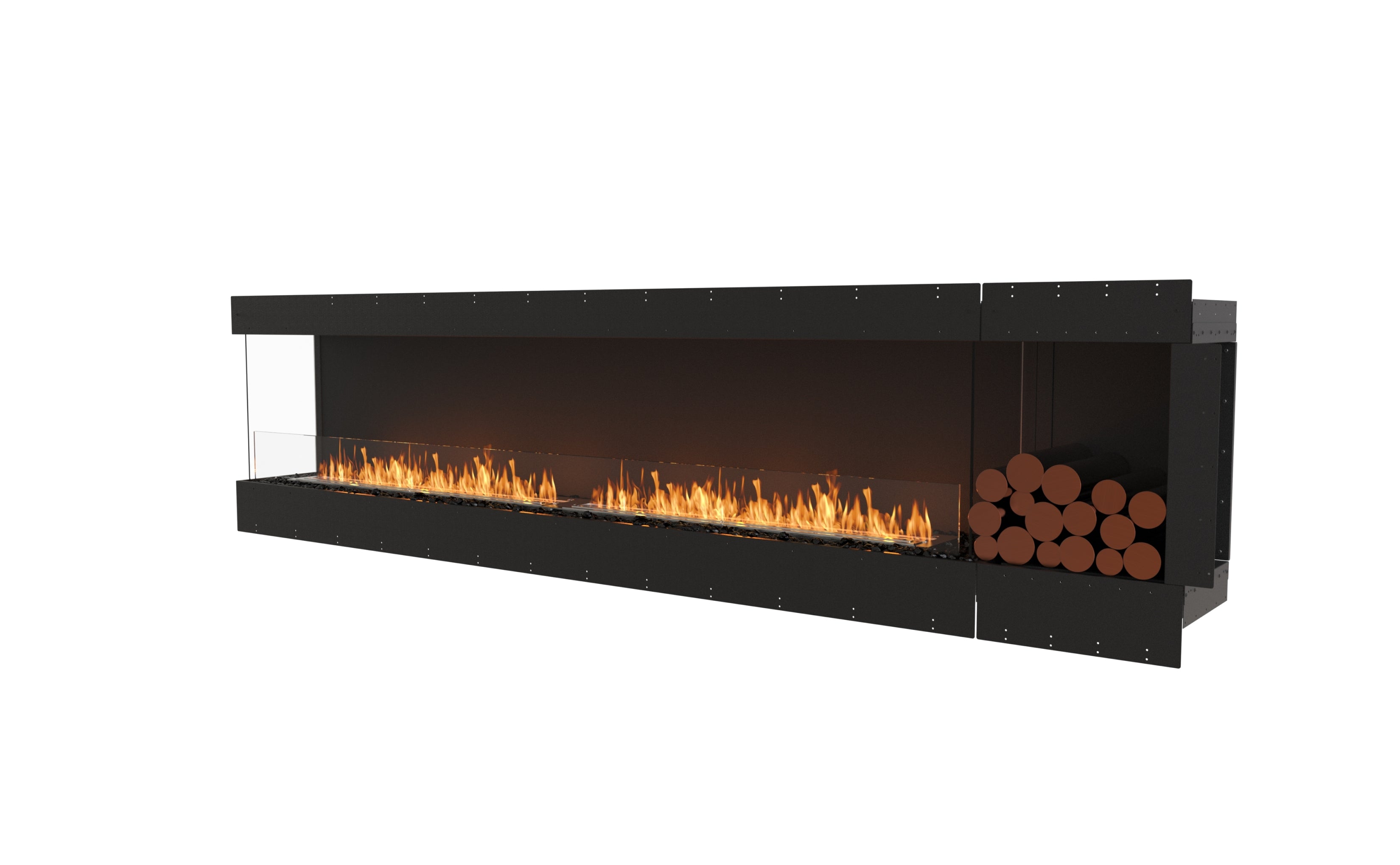 EcoSmart Fire Flex 122LC.BXR Left Corner Fireplace Insert