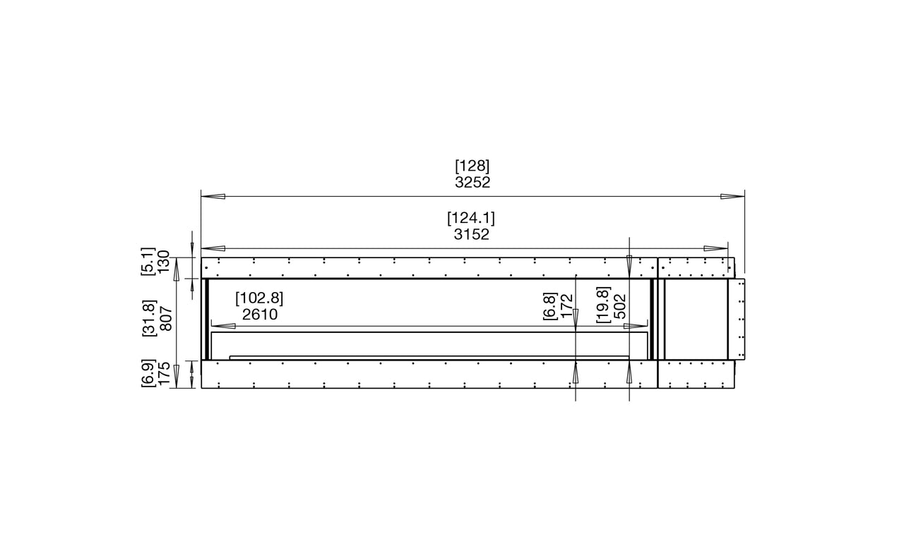 Flex 122LC.BXR Left Corner Fireplace Insert