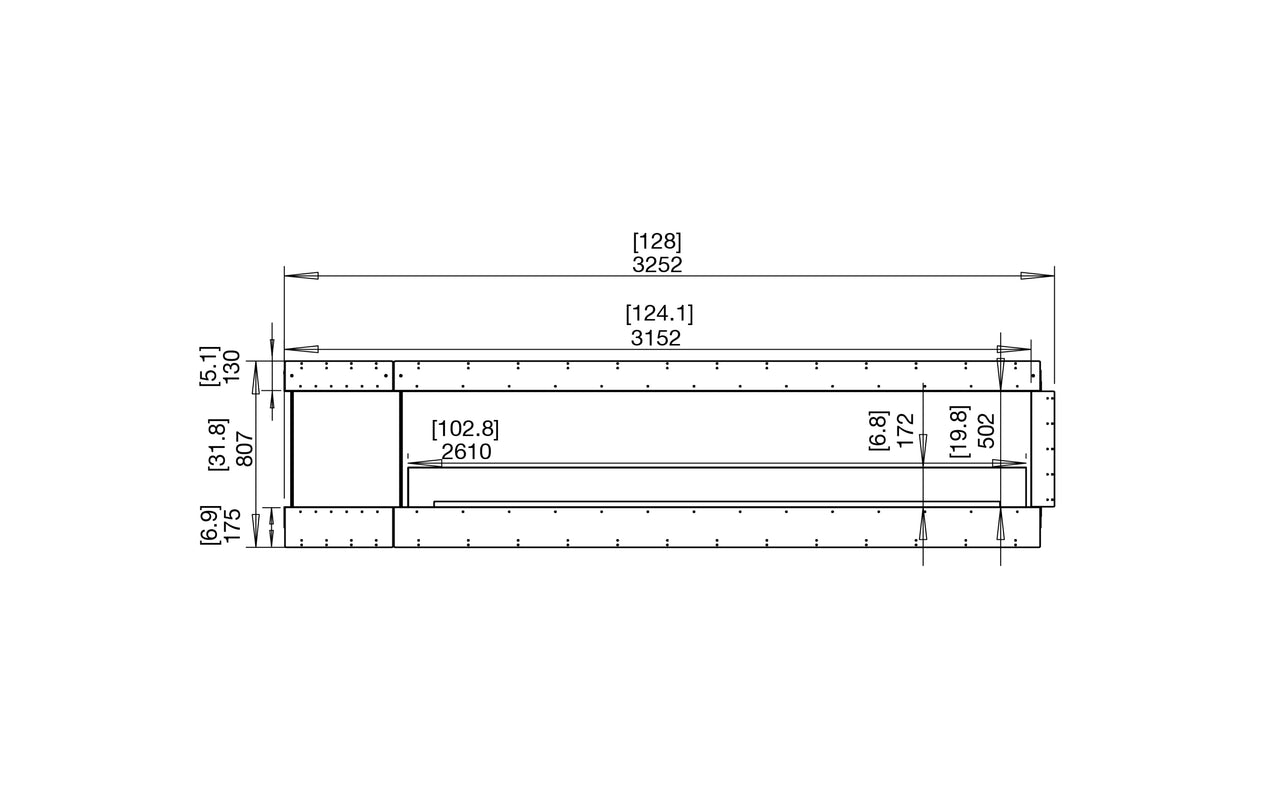 Flex 122PN.BXL Peninsula Fireplace Insert