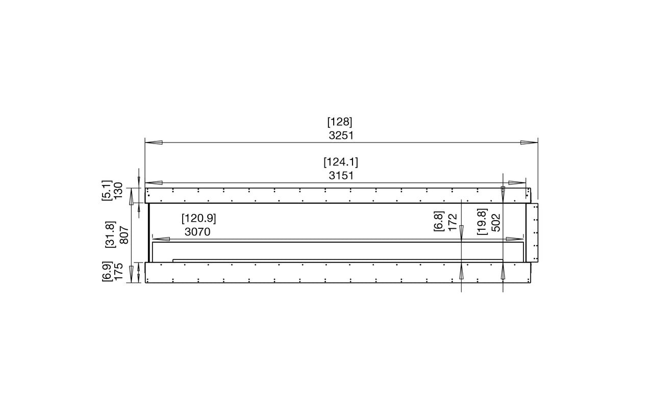 Flex 122PN Peninsula Fireplace Insert