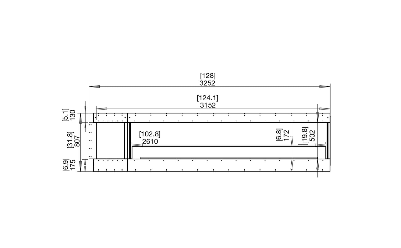 Flex 122RC.BXL Right Corner Fireplace Insert