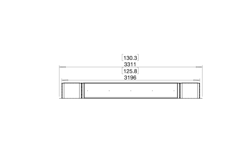 EcoSmart Fire Flex 122SS.BX2 Single Sided Fireplace Insert