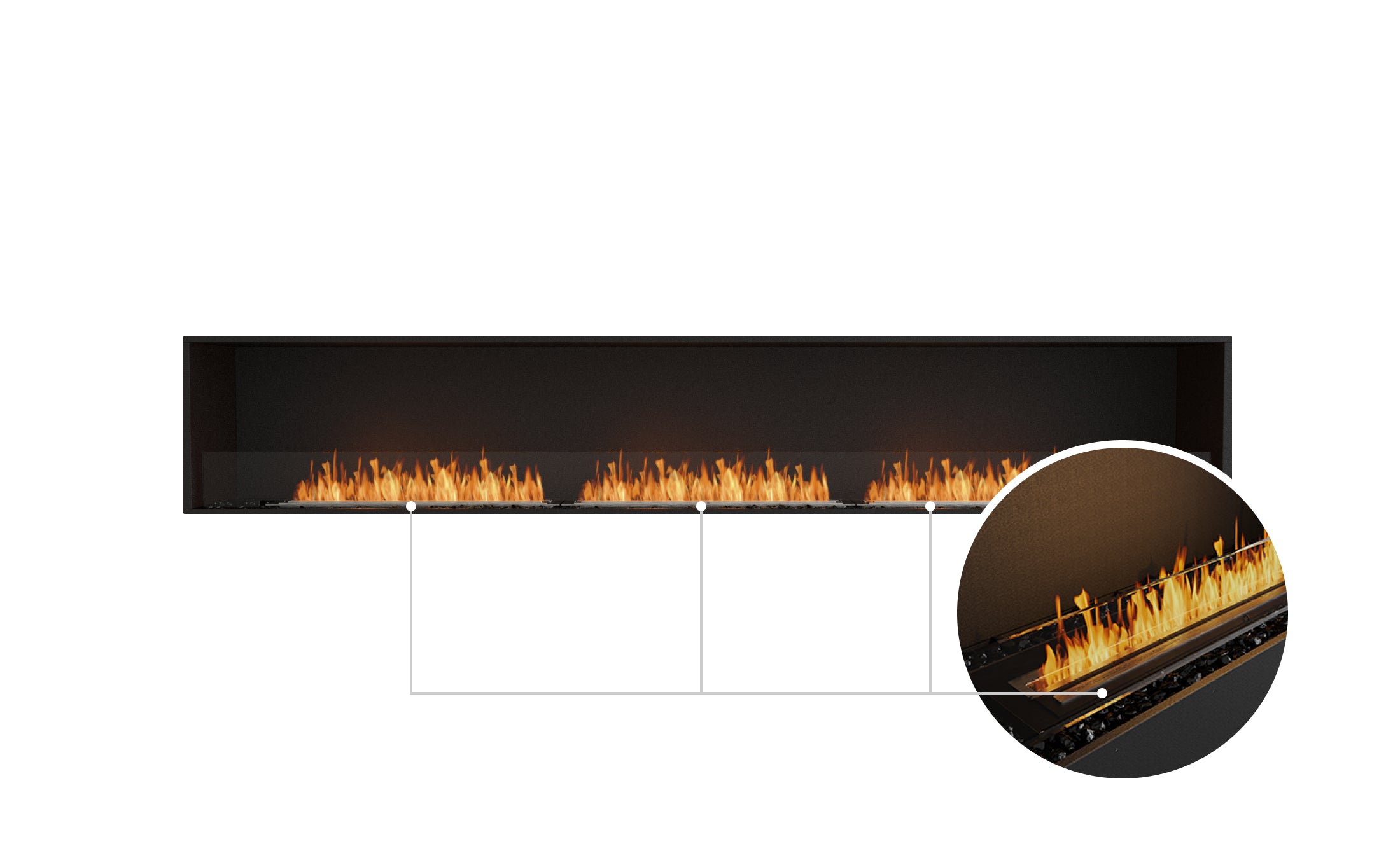 EcoSmart Fire Flex 122SS Single Sided Fireplace Insert