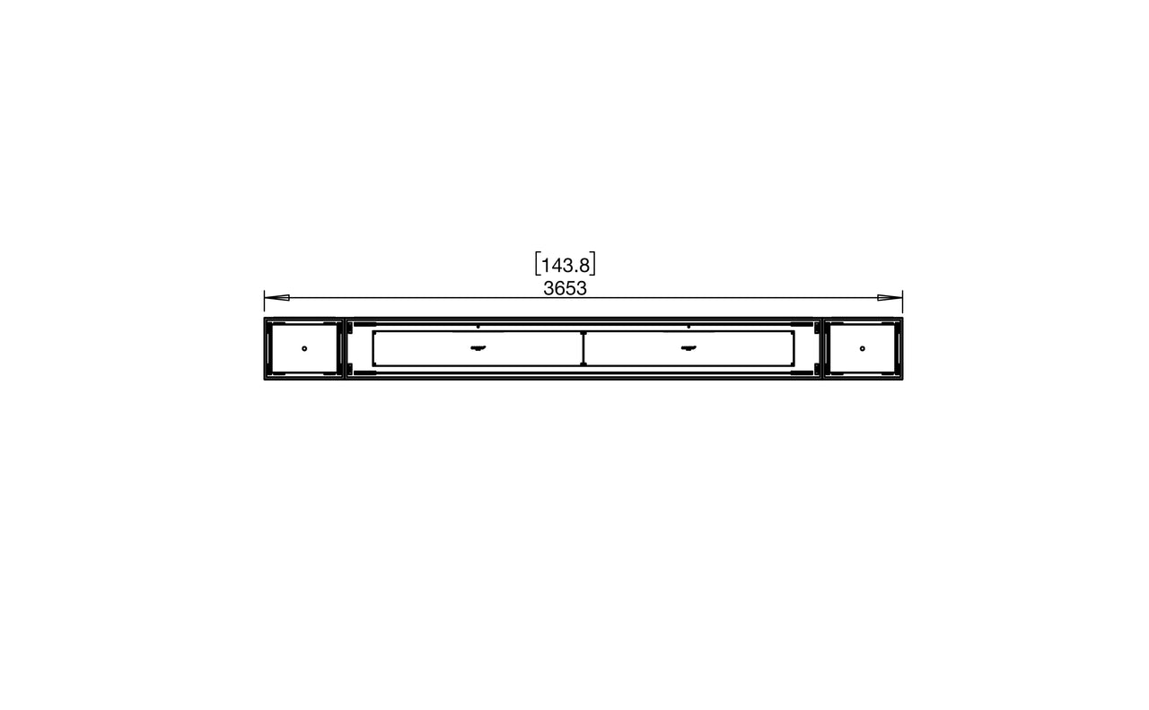 Flex 140BN.BX2 Bench Fireplace Insert