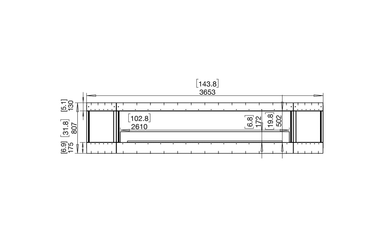 Flex 140BY.BX2 Bay Fireplace Insert