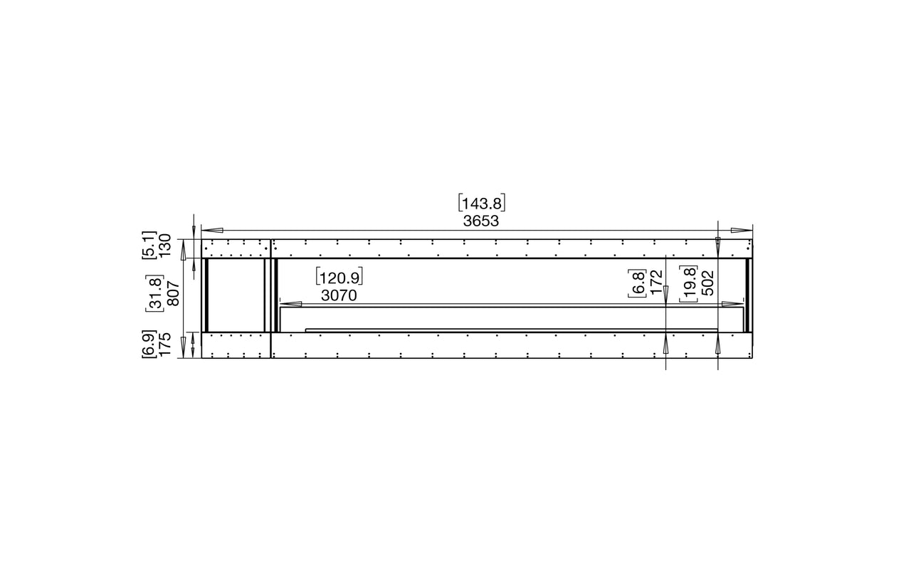 Flex 140BY.BXL Bay Fireplace Insert