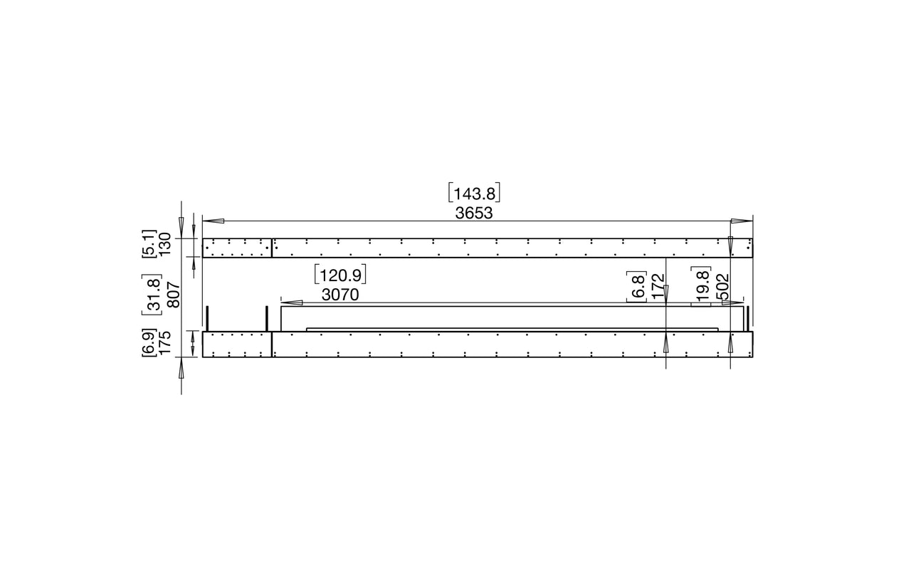 Flex 140IL.BX1 Island Fireplace Insert