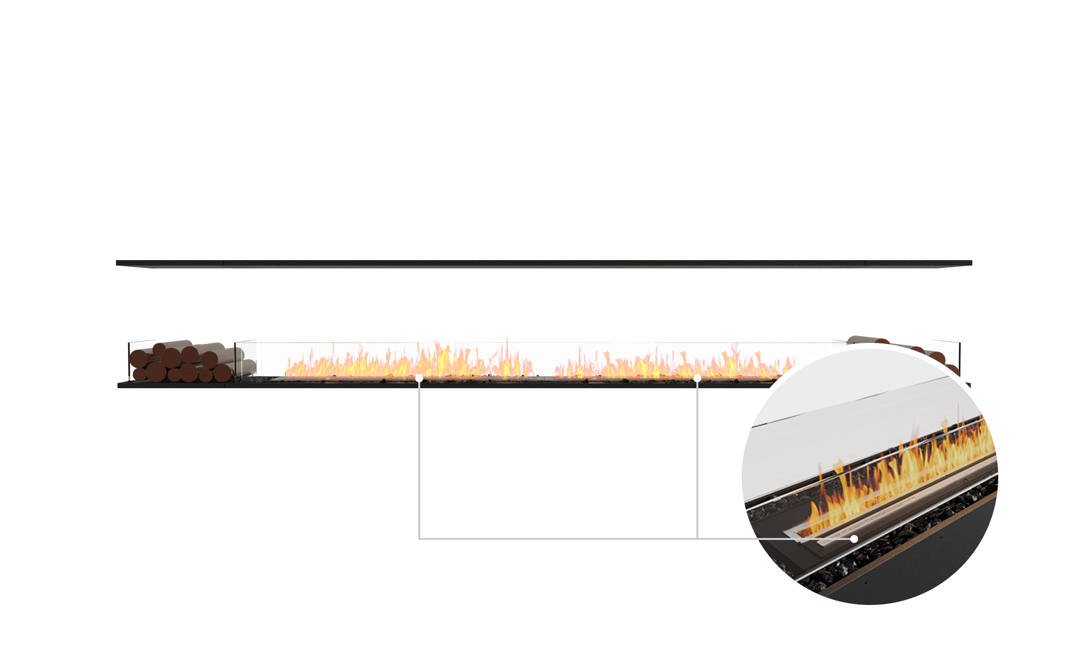 EcoSmart Fire Flex 140IL.BX2 Island Fireplace Insert
