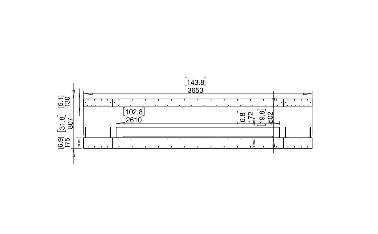 Flex 140IL.BX2 Island Fireplace Insert